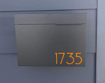 Black Larger Modern MITCH B mailbox, Modern Mailbox, Wall Mounted mailbox - contemporary #1411B