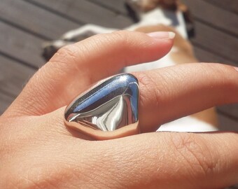 One of a kind sterling silver ring