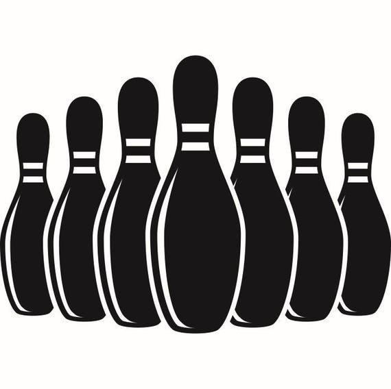 Bowling Pins 1 Setup Sports Game Logo League.SVG .EPS .PNG