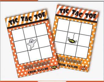 Download Printable Halloween Tic Tac TOE game funny gross non candy