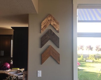 Chevron Arrows (Sold Individually) Rustic Modern Farmhouse, Woodland Nursery, Wooden Country Home Decor, Boho Shabby Chic Wall Art Hanging
