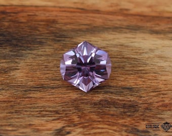 Precision cut 6.8 ct color changing Flame Fusion Sapphire