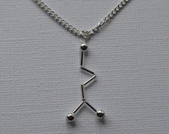 Biolojewelry - GABA Neurotransmitter Molecule Necklace