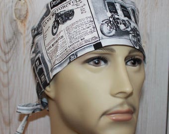 Motorcycles,Men's Surgical Scrub Cap