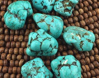 Stabilized Turquoise Free Form Nugget