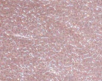 5g DB082 Miyuki Delica Bead Lined Light Pink AB