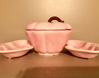 Vintage Belmar California pottery strawberry set