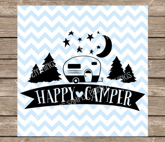 Happy Camper svg Camping svg RV svg Camper svg Summer svg