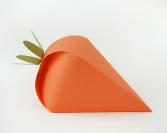 Garden Carrots Favor Box Set of 12