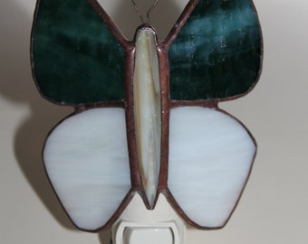 Butterfly-- stained glass nightlight