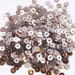 50 Grams, Round Shape Centre Hole Sequins Crystal Finish Sequins In Rain Drum Colour-EMB1488