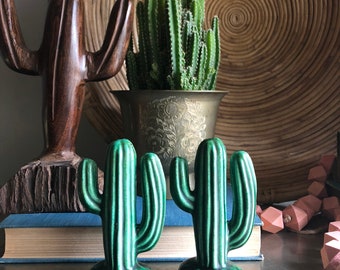 vintage ceramic cactus salt and pepper shakers Arizona