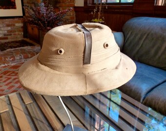 1930s Genuine Pith Helmet - by Kapoor & Co., Kharakvasla, India Antique Very Cool and Also Cool Looking