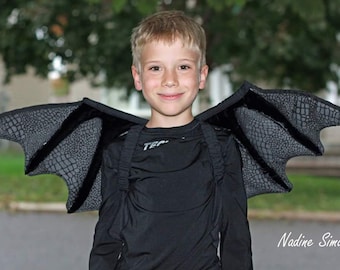 Dragon wings pattern, MotherGrimm PDF pattern & tutorial, children dress up play and fantasy, ages 3-15, Instant download, sewing