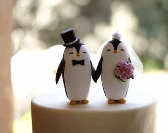 PENGUIN Wedding Cake Topper - Warranty Protection Included