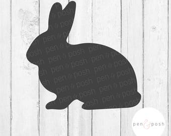 Rabbit SVG - Bunny SVG - Easter Bunny SVG - Rabbit Silhouette - Rabbit Clipart - Bunny Dxf - Rabbit Dxf - Easter Bunny