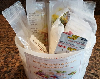 Mozzarella and Ricotta DIY Cheese Making Kit