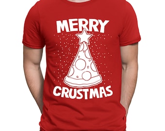 Merry Crustmas Ugly Xmas Christmas Sweater Funny Gift Idea Present Holidays Men's T-shirt OSF-0049