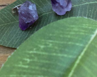 Amethyst Stud Earrings