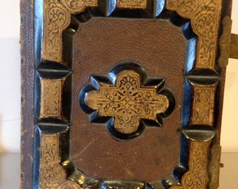 Antique Photograph Album Circa 1865 / Goth Wedding Album