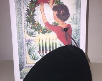 Handmade Retro Greeting Card