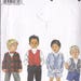 Toddler Jacket Vest Pants Shorts Pattern ~ Simplicity 8442 Combination Sizes AA 1/2 ~ 1 ~ 2 Lined Jacket & Vest ~ Cut But Complete