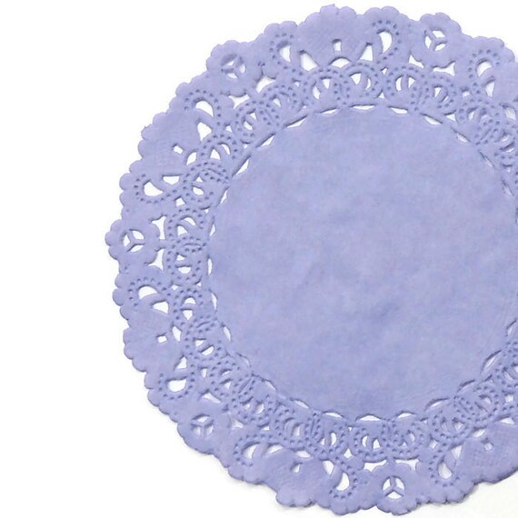 LAVENDER PURPLE Paper Lace Doilies 4 6 8
