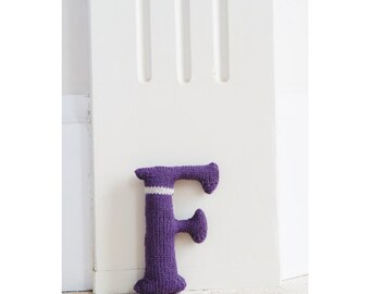 Knitted Letter F Knitting Pattern (803489)