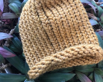 Golden Rod Baby Beanie