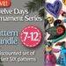 Twelve Days Series 7-12 PDF Pattern Bundle: Swan a-Swimming, Maid a-Milking, Drummer Drumming, Piper Piping, Lady Dancing, & Lord a-Leaping