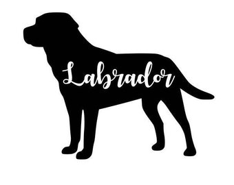 Download Labrador silhouette | Etsy