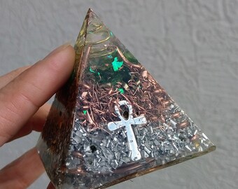 Orgonite ankh horus verte petite