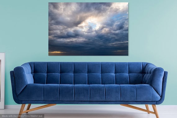 SILVER LINING. Cloudscape Print, Cloudy Sky, Fuerteventura, Large Prints, Limited Edition, Fine Art Photography