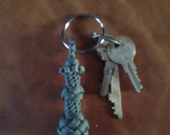 Nautical themed keychain/fob - mini bell rope, light/fan pull