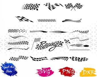 Racing flag svg,png,dxf/Racing flag clipart for Print/Design/Cricut/Silhouette...etc