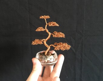Small Upright/Informal Bonsai Wire Sculpture