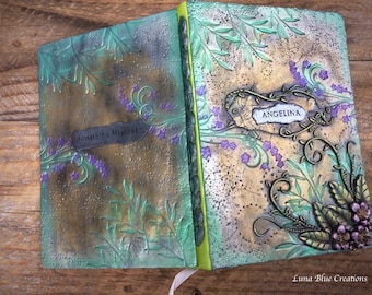 Polymer Clay Journal, Personalized Journal, Custom Journal, Polymer clay Sketchbook, Personalized Sketchbook, Custom Sketchbook, Diary