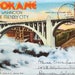 Vintage 1940s Spokane Washington Linen Postcard Folder