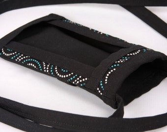 iPhone 6 Fabric Cell Phone Pouch, Cell Phone Carrier, Cross Body Bag, Sling Bag, Women's Accessories, Cell Phone Purse, Mini Cross Body Bag