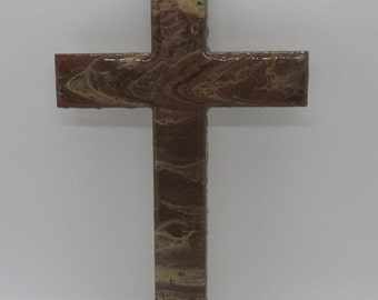 Wooden Wall Cross - Baptism Cross - Decorative Cross - Unique Wall Cross - Hand Painted Cross - Christian Housewarming- Custom cross