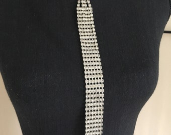 Vintage 80's Rhinestone Necktie