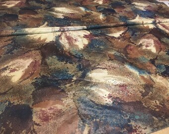 Vintage 1991 3 yard remnant splatter paint print fabric from House and Home Designs