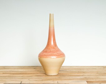 Mid-Century Modern Long-Neck Ombre Vase