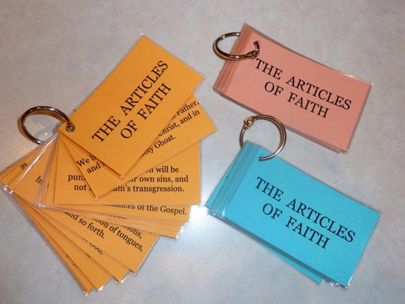 items-similar-to-lds-articles-of-faith-memorization-cards-on-etsy