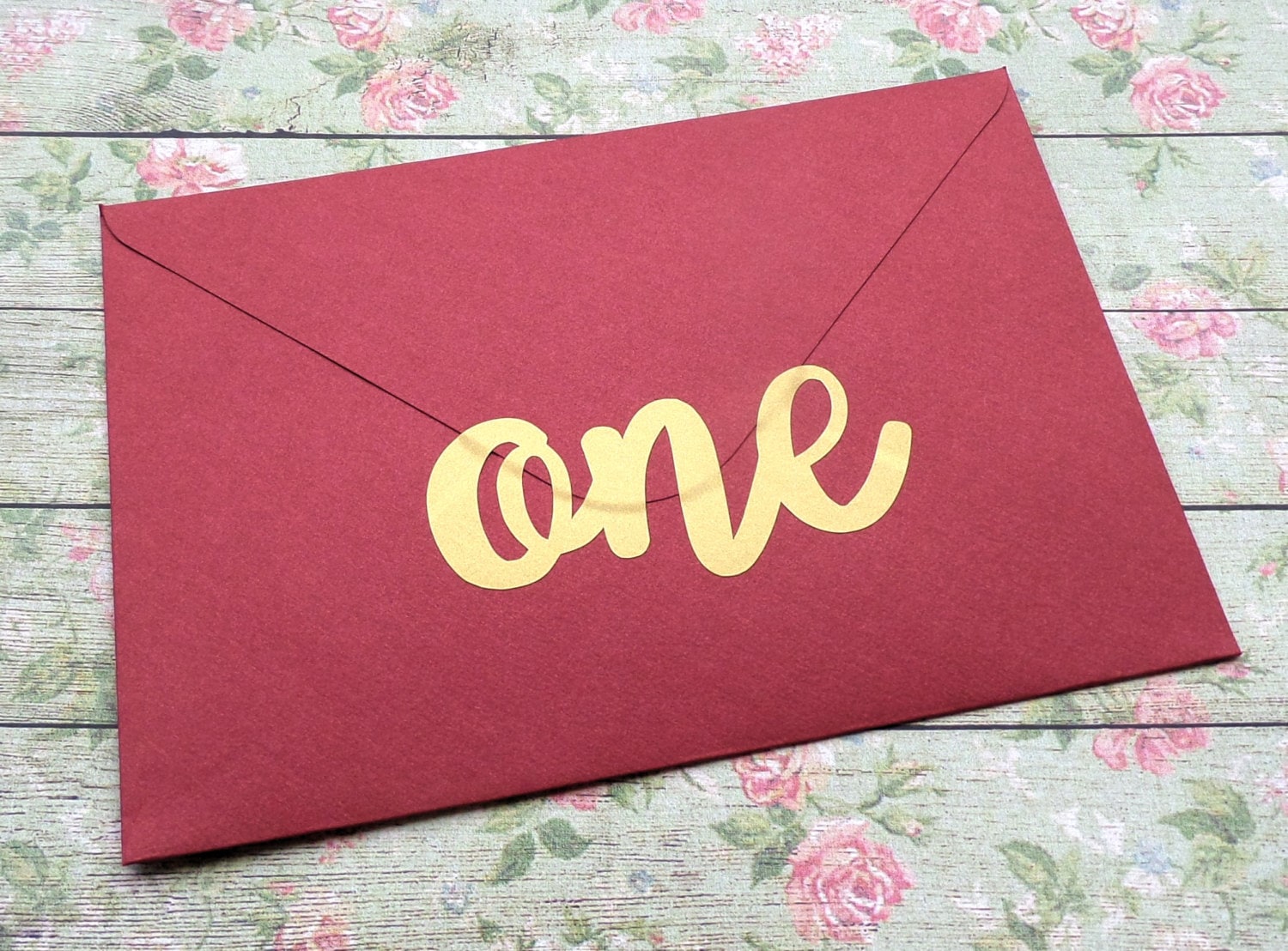 15 ONE stickers 1st birthday invitation seal gold envelope