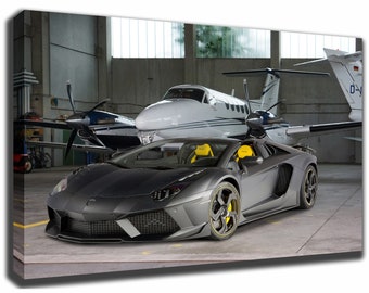 LAMBORGHINI AVENTADOR Canvas/Poster Wall Art Pin Up HD Gallery Wrap Room Decor Home Decor Wall Decor