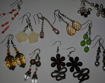 mixed 10 pairs of earrings