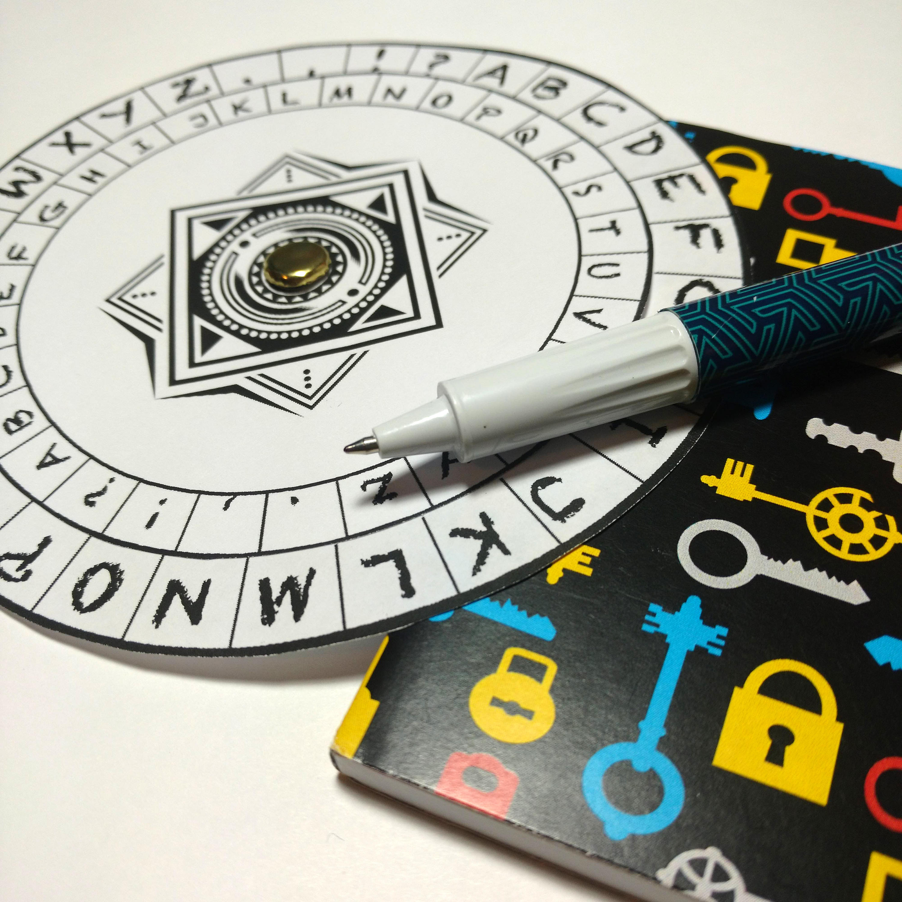 Spy Decoder Cipher Wheel Printable Secret Agent Coded