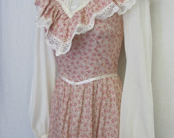 Jessica McClintock Gunne Sax Prairie Dress Pioneer Dress Steampunk Size 9