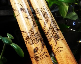 Bachi - Koi Design - Oak
